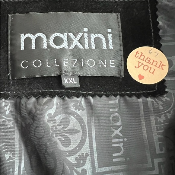 Maxini Collezione Leather Jacket Black  XXL - Picture 15 of 15
